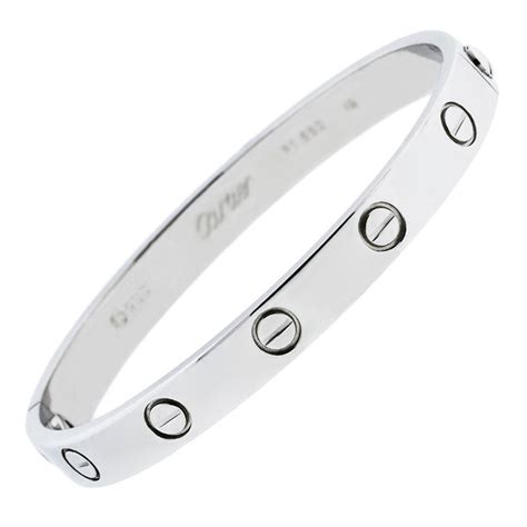 cartier love platinum bracelet